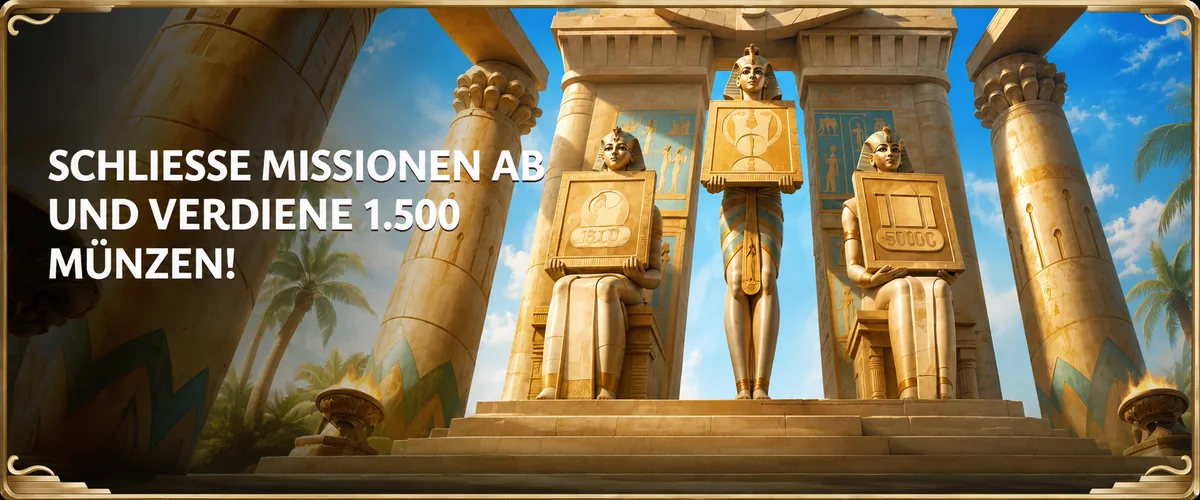 Vicibet Missionen abschließen und 1.500 Münzen verdienen