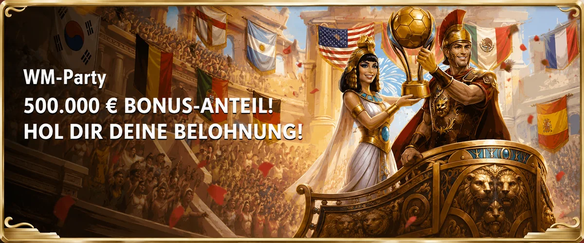 Vicibet WM-Party mit 500.000 Euro Bonus-Anteil